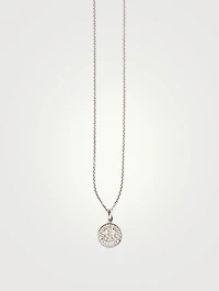 14K White Gold Happy Face Charm