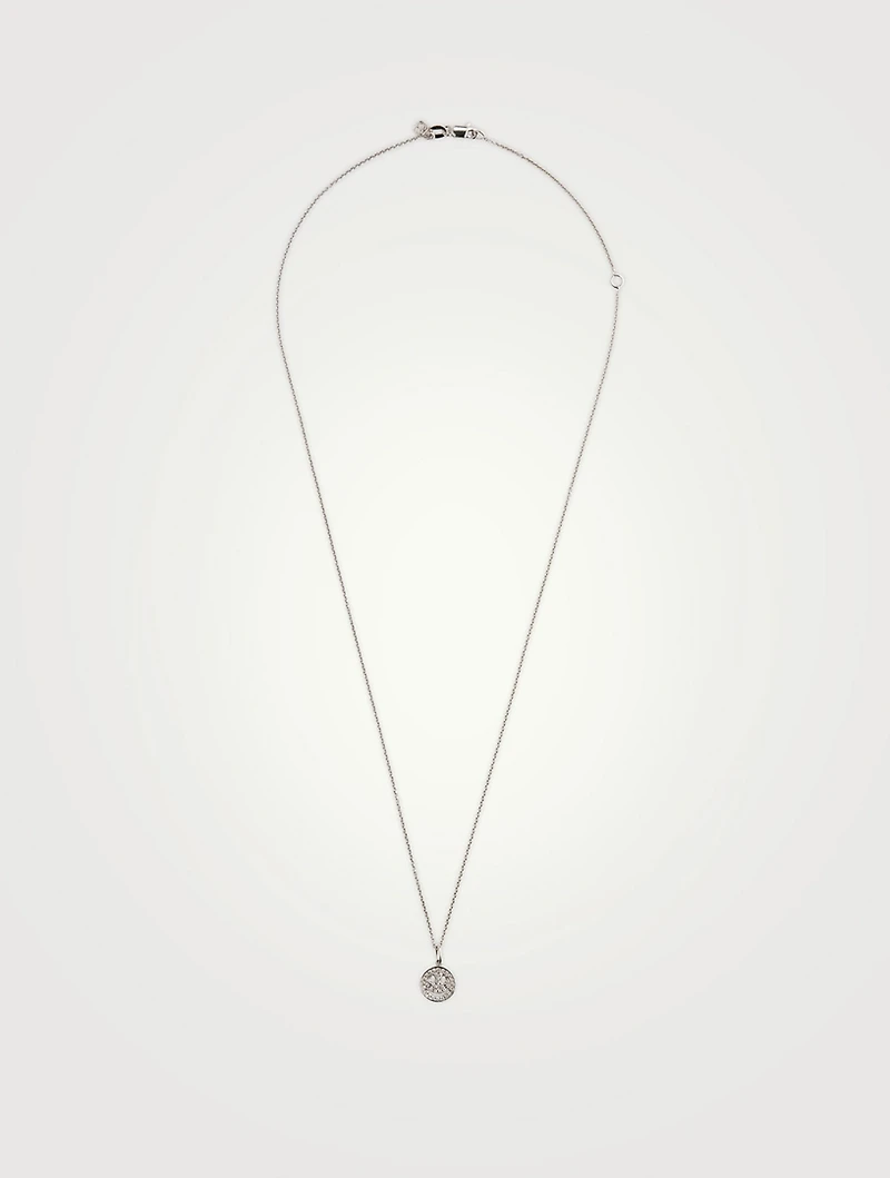14K White Gold Happy Face Charm