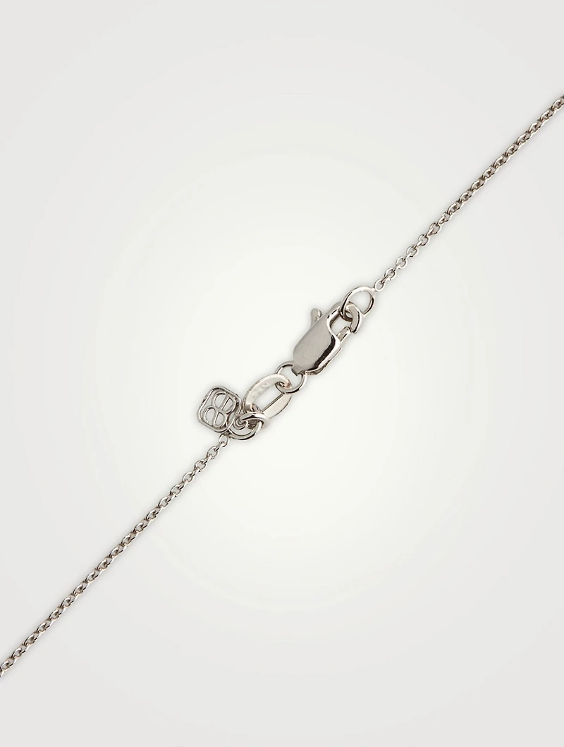 14K White Gold Happy Face Charm