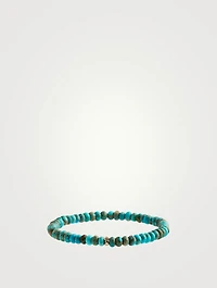 Beaded Bracelet With 14K Gold Diamond Rondelle
