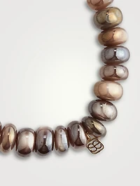 Beaded Bracelet With 14K Gold Cowboy Boot Charm
