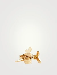 14K Gold Balloon Dog Stud Earrings