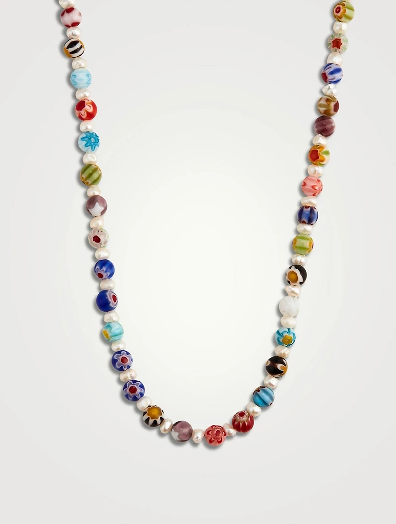 Beaded Pearl Necklace