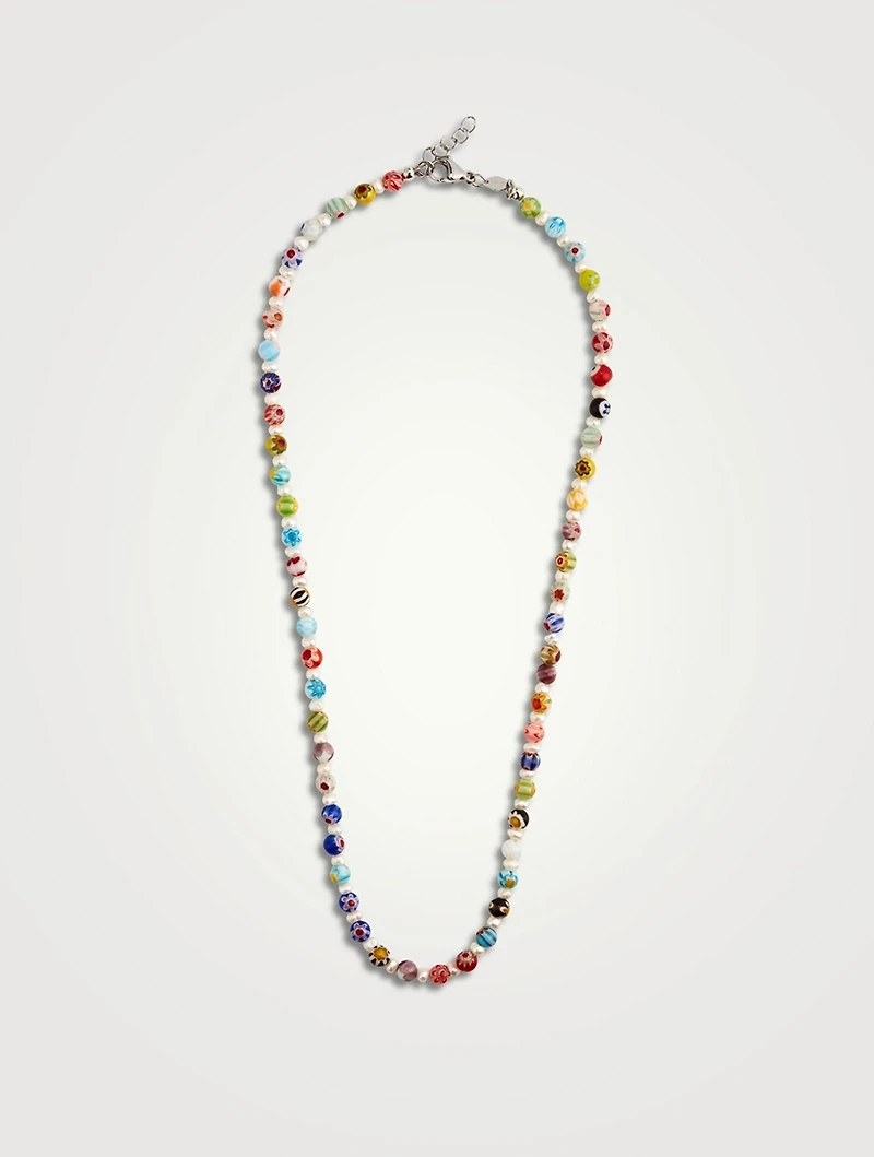 Beaded Pearl Necklace