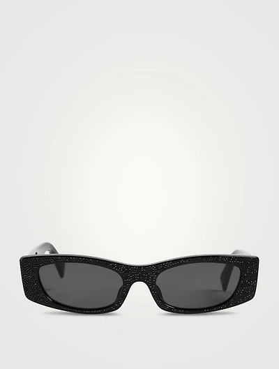 Rectangular Sunglasses With Strass