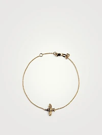 Small 14K Gold Bee Bracelet