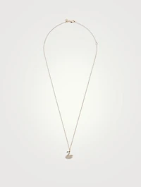 14K Gold Swan Pendant Necklace With Diamonds