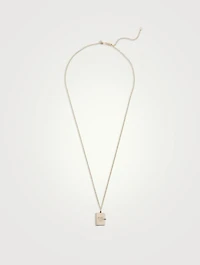 14K Gold Heart Heart Locket Necklace With Pavé Diamonds
