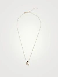 14K Gold Pavé Butterfly Necklace