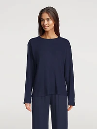 Seraphina Ribbed Long-Sleeve T-Shirt