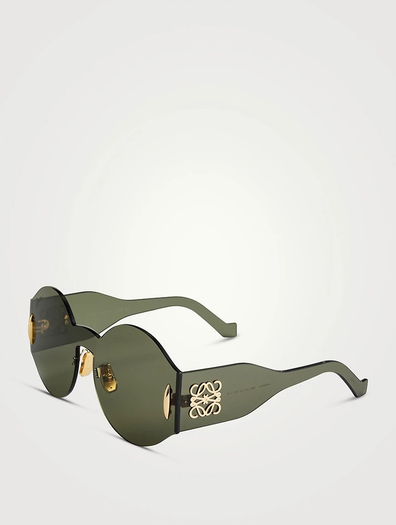 Rimless Round Sunglasses