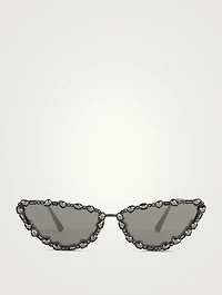 MissDior B1U Cat Eye Sunglasses With Crystals