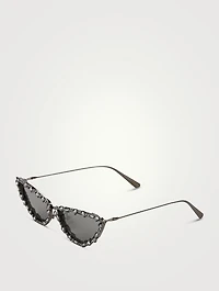 MissDior B1U Cat Eye Sunglasses With Crystals