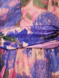 High Tide Strapless Dress Floral Print