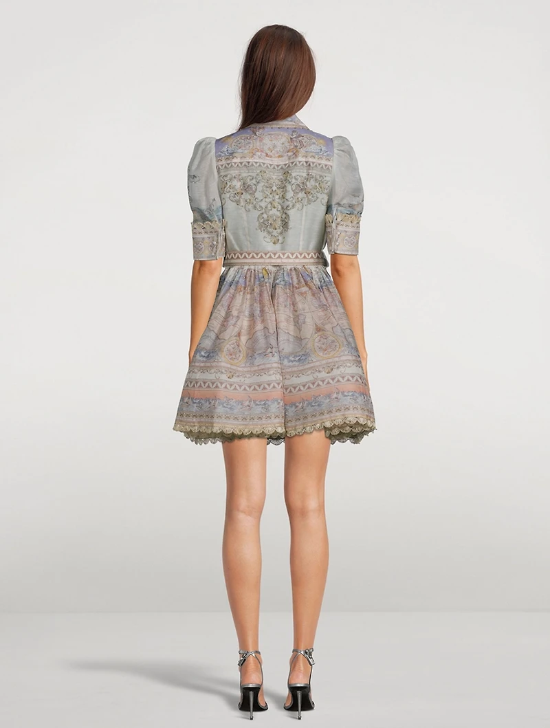 High Tide Belted Mini Shirt Dress