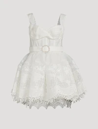 High Tide Embroidered Mini Dress