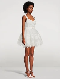 High Tide Embroidered Mini Dress