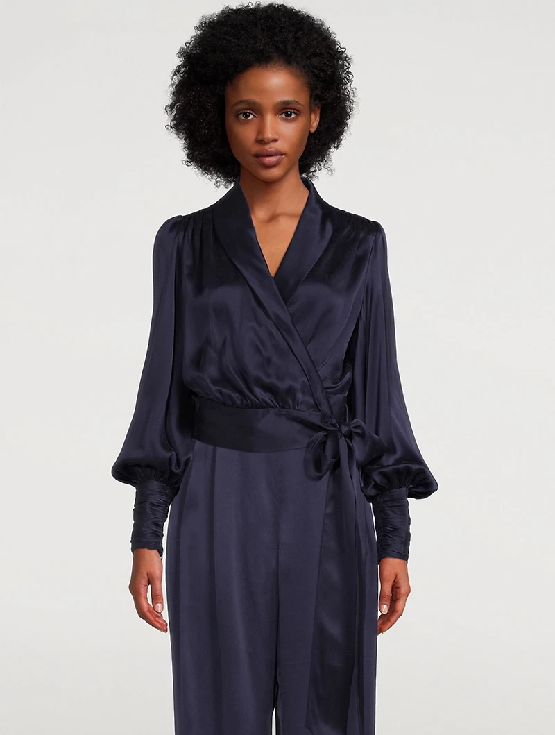 Silk Wrap Blouse