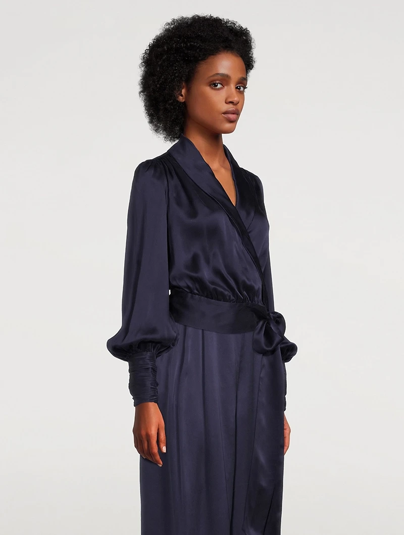 Silk Wrap Blouse