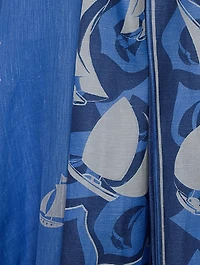 High Tide Eyelet Maxi Dress Sailboat Print