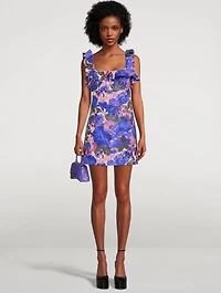 High Tide Frilled Mini Dress Floral Print