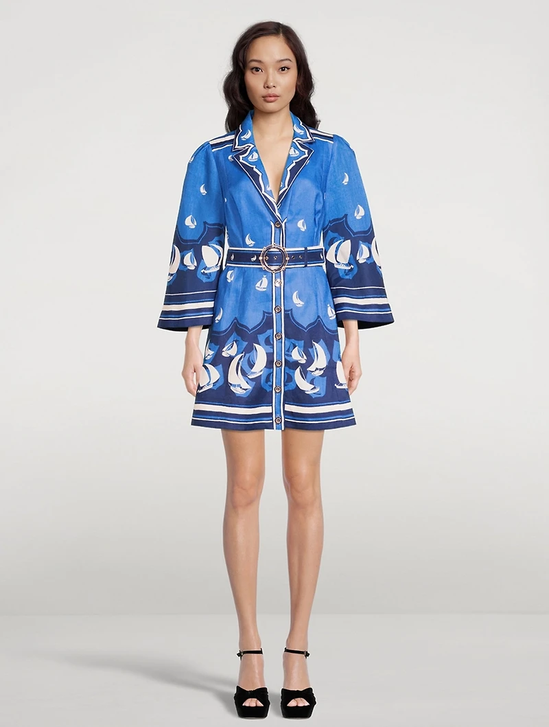 High Tide Mini Shirt Dress