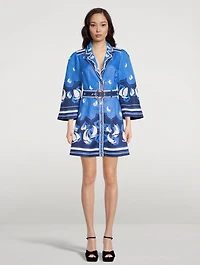 High Tide Mini Shirt Dress