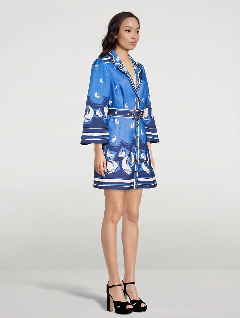 High Tide Mini Shirt Dress