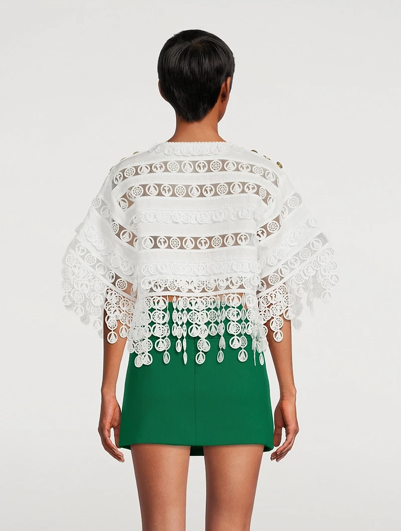 High Tide Nautical Crop Top