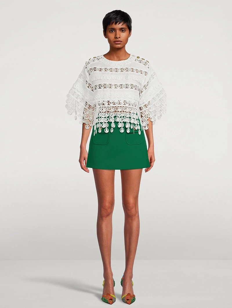 High Tide Nautical Crop Top