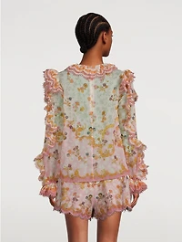 Laurel Frill Blouse Floral Print