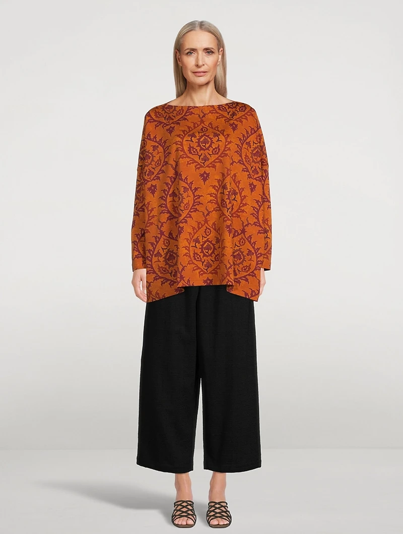 Long-Sleeve T-Shirt Ottoman Print
