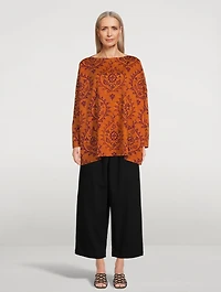 Long-Sleeve T-Shirt Ottoman Print