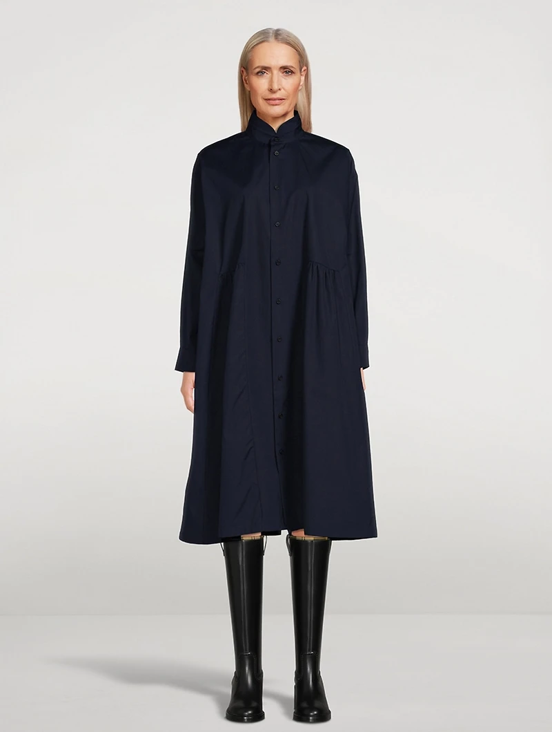 Poplin Shirt Dress