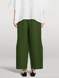 Japanese Wide-Leg Linen Pants