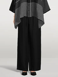 Wide-Leg Linen Trousers