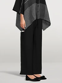 Wide-Leg Linen Trousers