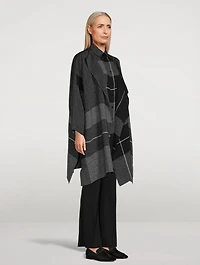 Linen Jacket Check Print