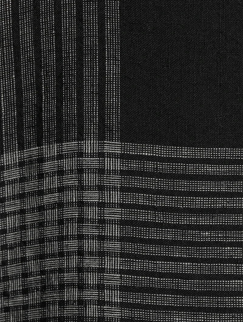 Linen Jacket Check Print