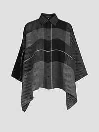 Linen Shirt Check Print
