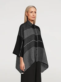 Linen Shirt Check Print