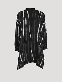 Collarless Linen Shirt