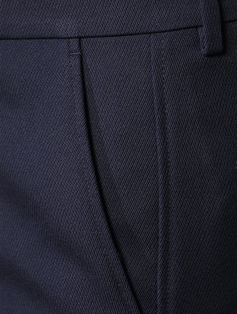 Wide-Leg Wool Trousers