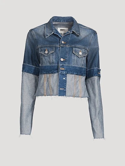 Cropped Deconstructed Denim jacket