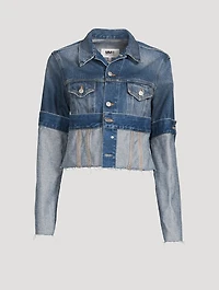 Cropped Deconstructed Denim jacket