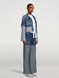 Cropped Deconstructed Denim jacket