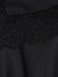 Long Spliced Turtleneck Dress