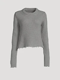 Distressed Crewneck Sweater