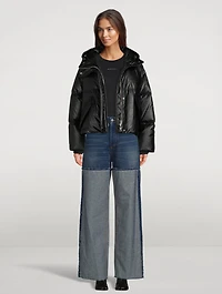 Reverse Seam Wide-Leg Jeans