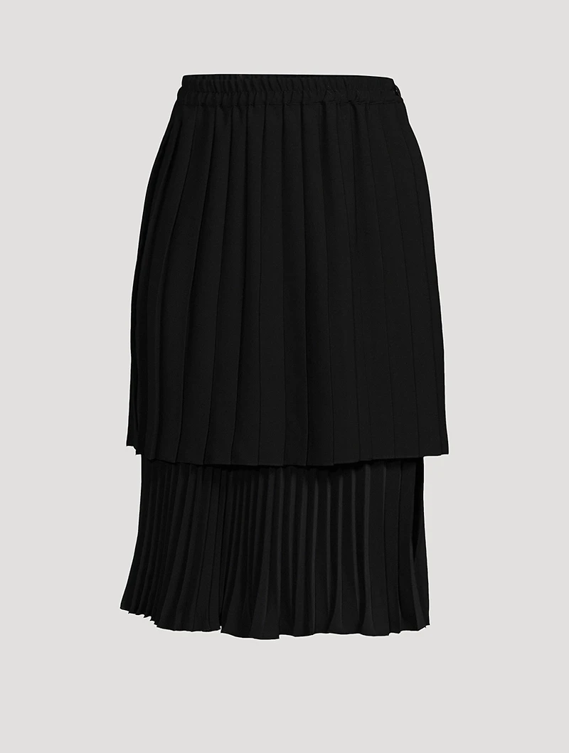 Pleated Midi Skirt